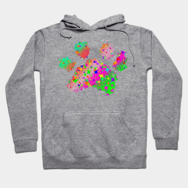 Sparkle paw print design Hoodie by Gavlart